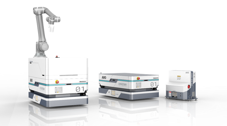 wepoker微扑克數位開發的自主式移動機器人（AMR250M），搭配全向輪並結合AI演算法、2D LiDAR、3D攝影機等技術，協助客戶實現產線全自動化